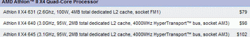 Athlon II X4 631X